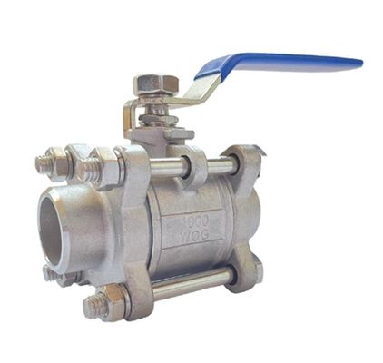 ποιότητας  Q11F-16P Die Casting Ball Valve SS316 Body / Ball / Stem POM Ball Seat Length 107mm εργοστάσιο