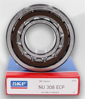 SKF NU308ECP κυλινδρικό ελαστικό κυλίνδρου P4 από χάλυβα χρωμίου ακριβείας Gcr15 για βαριά μηχανήματα