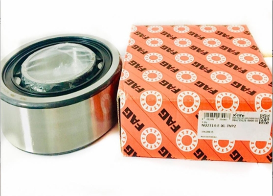 FAG NU2314 P5 Ακριβής βαθμίδα γωνιακό ρουλεμάν με ατσάλινο υλικό και ταχύτητα λιπαντικής λίπανσης 3800 R/min